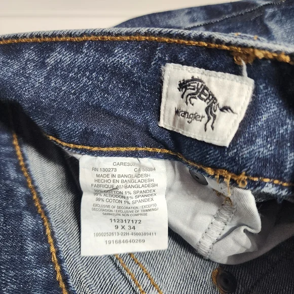 Wrangler Women's Blue Straight Leg Jeans - Picture 1 of 3